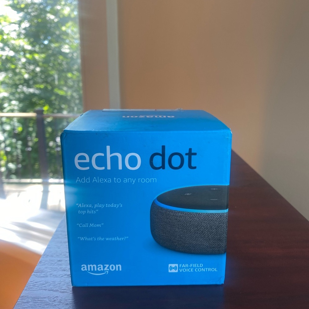 Amazon Echo Dot (3rd Gen) – New, Never Used – Add Alexa to Any Room